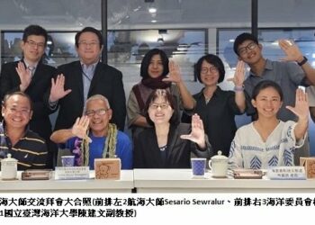 密克羅尼西亞航海協會航海大師Sesario Sewralur   拜會海委會深化南島航海文化交流
