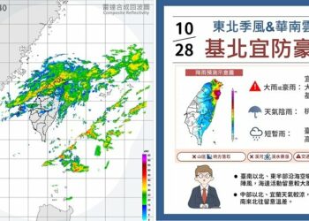 大台北山區、宜蘭週二炸雨彈 週末氣溫降「1字頭」