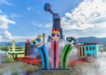 飛天小女警來了!台中國際花毯節盛大開幕