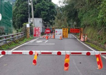 梅山口至大關山路段 今日上午7時至下午5時實施預警性封閉