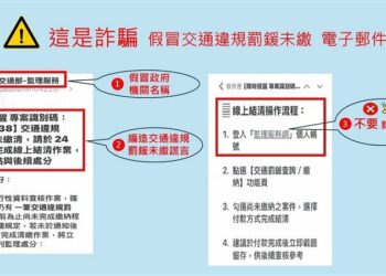 「交通違規未繳」詐騙電子郵件 高雄區監理所籲提高警覺