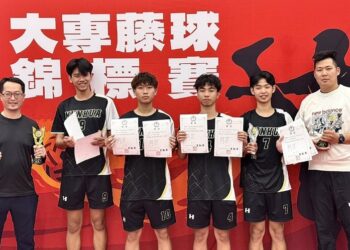 南華大學男子藤球隊成軍首戰大專盃 勇奪1金2銀創佳績