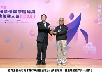 港務公司榮獲國民健康署「健康職場標竿獎—銀獎」 健康促進成果深獲肯定