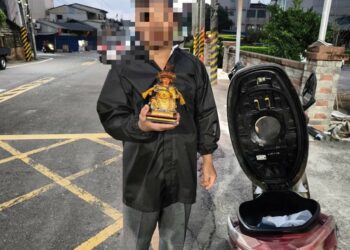 嘉義縣番路鄉太子元帥神尊遭竊 中埔警循線速逮竊賊