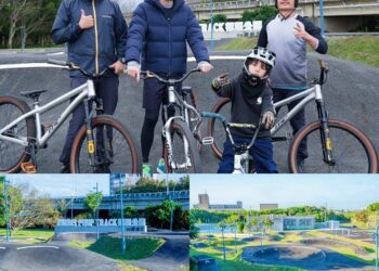 竹北「Zhubei Pump Track 極限公園」亮相          鄭朝方偕亞洲金牌陳翰堃開箱