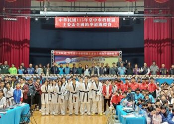 杭州亞運銀牌林唯均返母校傳承 首屆梧棲區主委盃跆拳道賽打造國際交流舞台