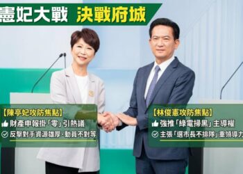 「憲妃大戰」決戰府城 財務透明度與綠電改革成初選最後攻防