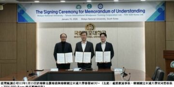 臺韓離岸風電合作再深化！臺灣風訓公司攜手木浦大學及TÜV SÜD Korea 共同打造GWO培訓中心