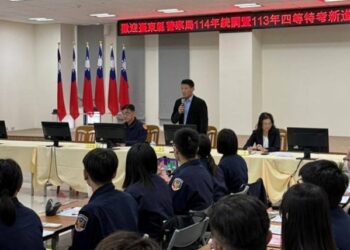 臺東縣警察局注入新血  蔡局長期勉新進員警毋忘初衷