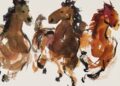 馬年駿馬畫  毛驥展新作