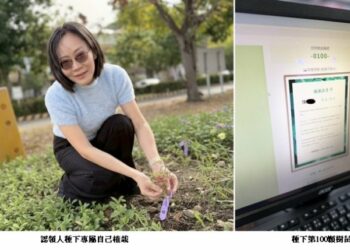 高雄區監理所推「預約早苗」快閃活動 汽燃費約扣結合減碳永續 提前達標種下100棵樹