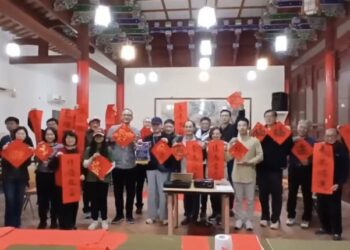 墨香迎新春 墾丁青年活動中心紅樓揮毫注入人文溫度