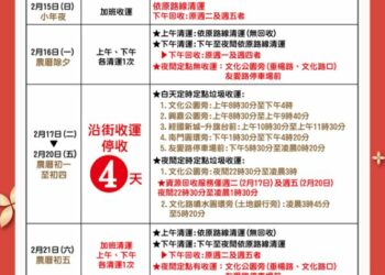嘉市春節清運時程全攻略 掃除不落後 好運「馬」上來