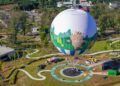 南投九九峰氦氣球組裝完成　民眾在農曆春節前就可望搭乘氦氣球欣賞九九峰地區美景