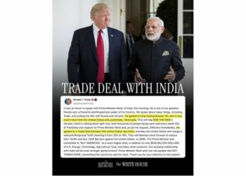 印同意停買俄油換關稅讓利  美降印商品關稅至18%