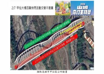 台20 線甲仙大橋2/7實施道路交管