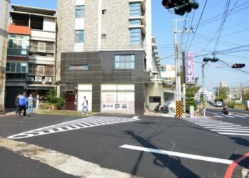 苗栗頭份建國路、文化街巷路口交通改善工程完工