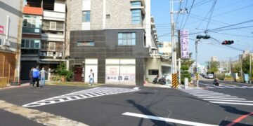 苗栗頭份建國路、文化街巷路口交通改善工程完工