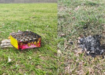 頭份運動公園驚見燃放煙火殘留物　   公共安全與公德心再敲警鐘