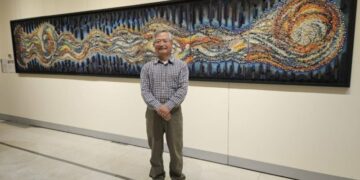 歷時5年、250萬片組構 簡源忠鑲嵌藝術〈母親之河〉巨作首公開