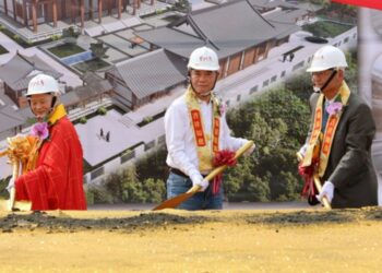 苗栗覺行寺動土開工 縣長鍾東錦期待發揮安定力量