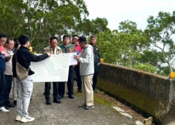 原民會主委曾智勇會勘屏東縣牡丹鄉災害復建與基礎建設推動進度