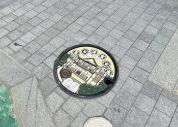 污水孔蓋展現台南古都文化