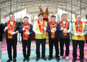 尖山顯濟殿「東山再起金磚龜」開光啟靈 植福祈安迎元宵