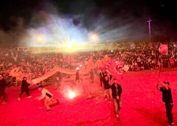 苗栗火旁龍之夜震撼登場　    多尾祥龍齊舞點燃山城夜空