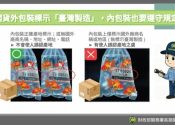 報運國貨出口內外包裝皆應依規定標示產地,以免影響通關時效及違規受罰
