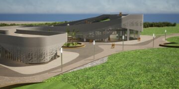 七星潭 1.8 億「母子鯨」旅服中心動土 預計2027年完工