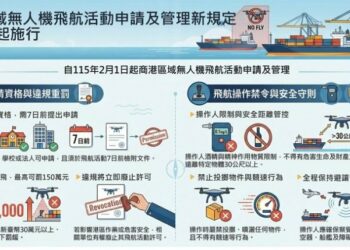 商港無人機飛航活動申請管理新規定2月起施行  航港局提醒使用者注意遵守以免受罰