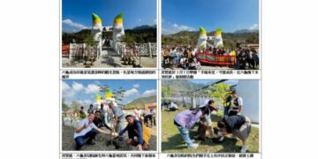 響應植樹節！茂管處攜手育幼院與新發居民  生的成功吊橋旁共植希望種子