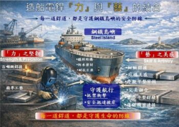 打造海上巨獸的鋼鐵裁縫師　台船科普解密造船電銲技術