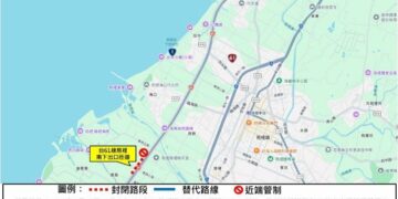 台61線130.4k房裡南下出口匝道施工        3月11日至15日封閉