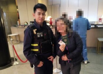 韓籍女客丟護照台南員警主動尋人專車送回