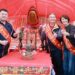 鹿谷開山廟28,888斤大神龜 許淑華到場團拜揭紅綵