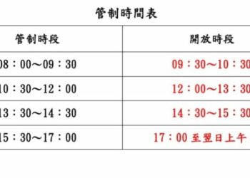 台20線向陽路段進行上邊坡機械刷坡工程施作  實施雙向交通管制