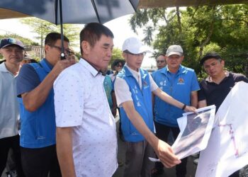 鍾東錦會勘銅鑼科學園區放流專管延伸工程　      要求加速用地作業兼顧產業與農業用水安全