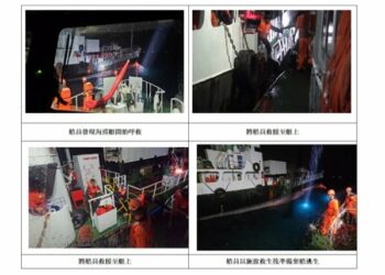 暗夜驚魂！聖克里斯多福籍油輪「寶瓶星」斷軸進水  臺南海巡頂8級陣風救援9名船員