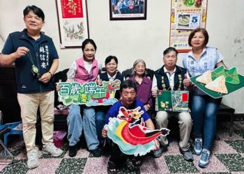 頭份市長羅雪珠親訪百歲人瑞          端午敬老暖人心