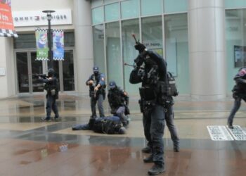 靖勇先鋒港都雄風 快打聯防罪犯無藏!高市警舉辦「115年靖勇專案」重大人為危安實警演練