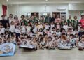 孩子以體驗學習同理 手寫注音祝福聲援脆弱國家兒童 620世界難民日前嘉義榮光幼兒園小小愛心大使出任務