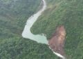 農村水保署完成竹山加走寮溪堰塞湖勘查 持續監測並提醒民眾勿進入河道