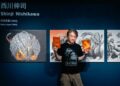 駁二「怪獸風景」展，《哥吉拉》怪獸設計師西川伸司現場創作中