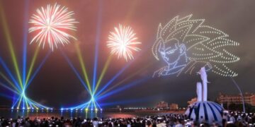新光人壽13年攜手花火節！金智娟、南方二重唱經典開唱　《七龍珠Z》無人機與煙火陪伴民眾重溫青春
