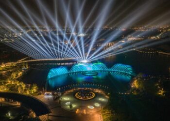 嘉義故宮南院水舞秀-水韻墨舞璀璨登場