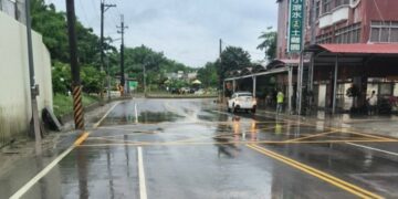 田寮區月球路段目前積水已退  已開放正常通行
