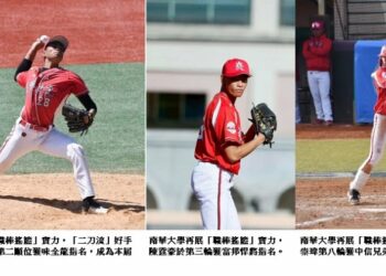 南華大學再展「職棒搖籃」實力　3將獲中職指名