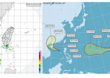 2熱帶低壓恐成颱!今各地晴熱 午後雷雨範圍曝光